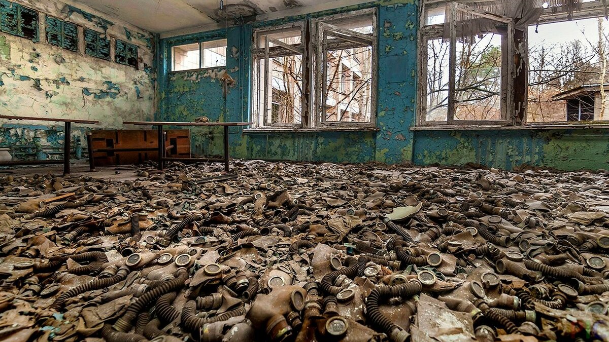 Припять после аварии на Чернобыльской АЭС